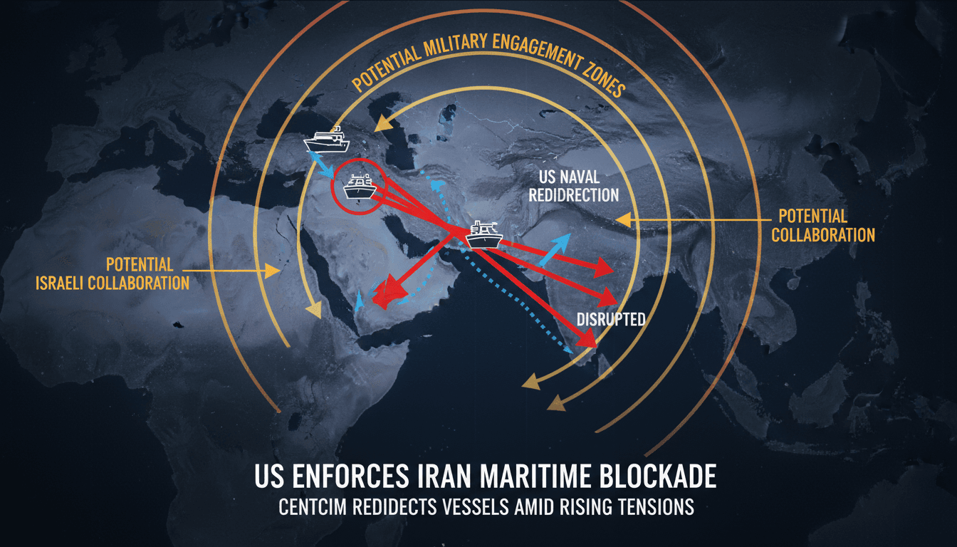U.S. Central Command enforcing maritime blockade against Iran