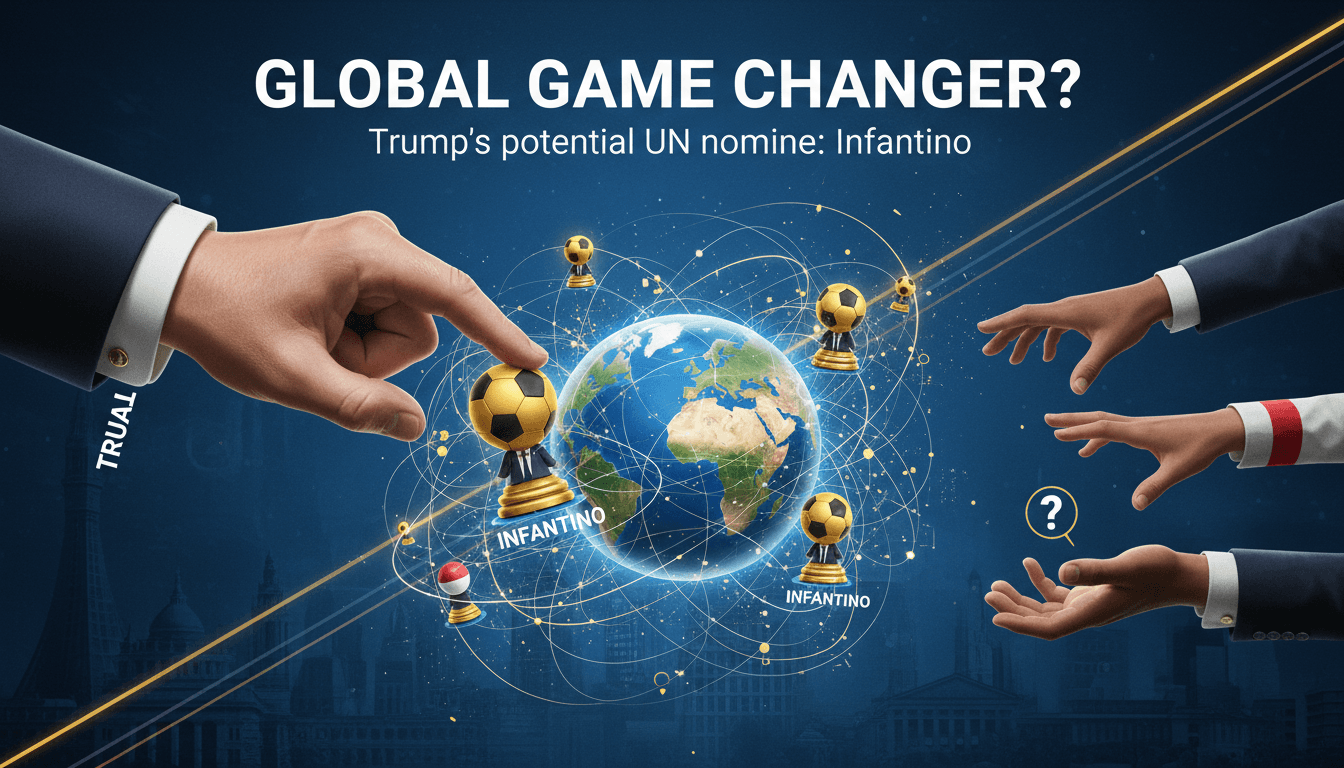 Trump and Infantino at the 2026 World Cup event