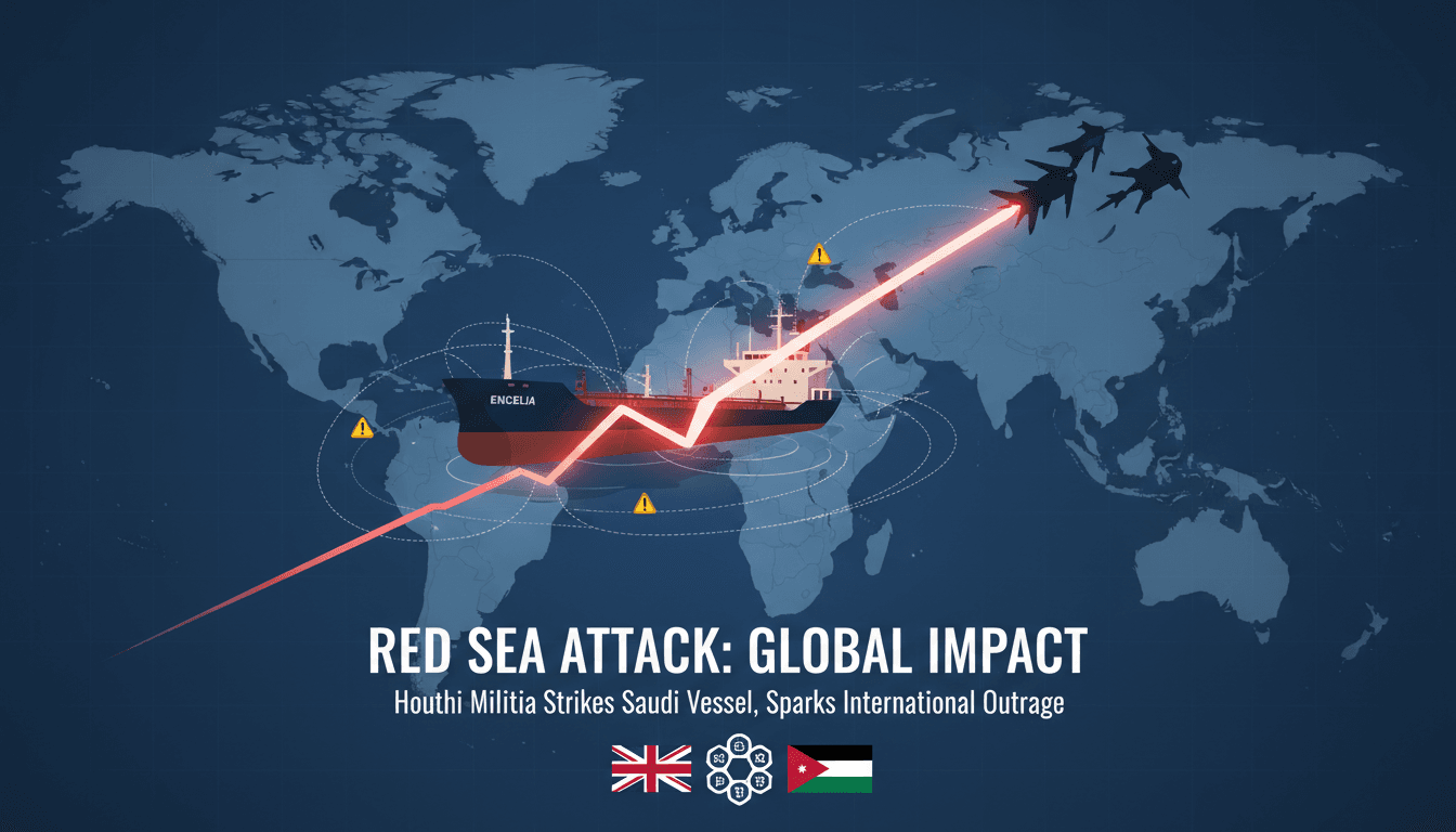 Houthi militia attack on Saudi vessel ENCELIA in the Red Sea