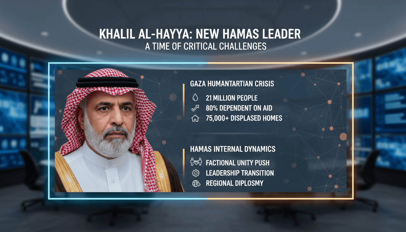 Khalil al-Hayya speaking at his inaugural address as the new leader of Hamas.