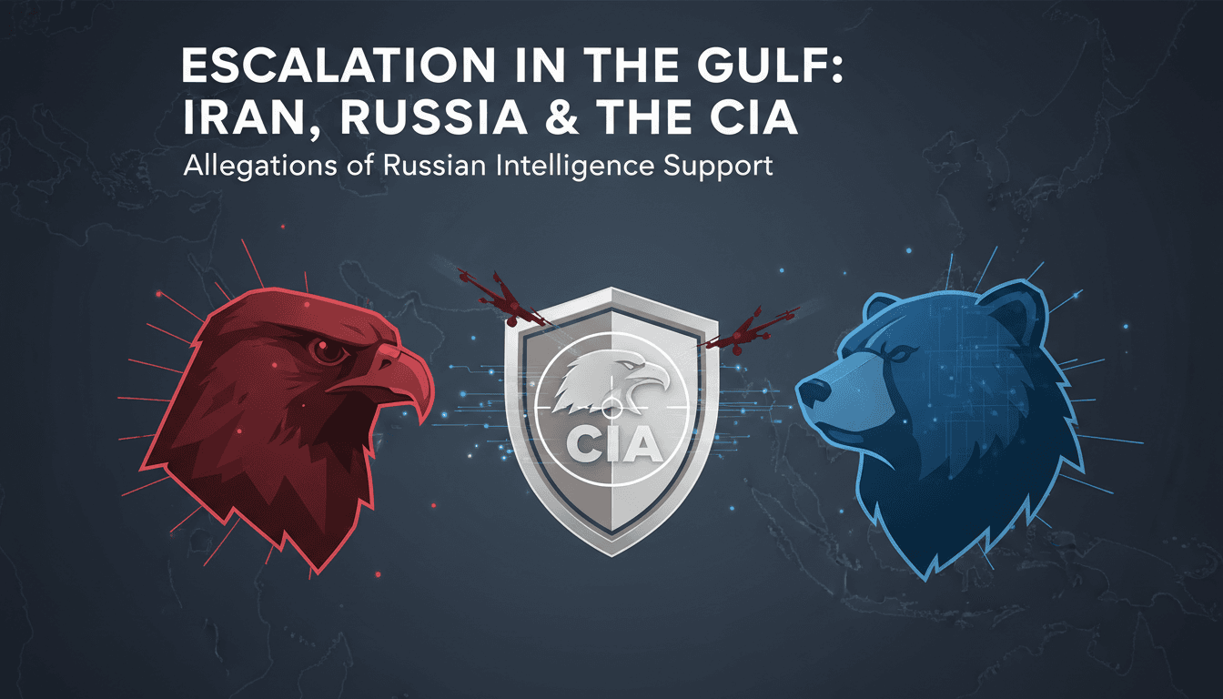 Map highlighting the Gulf region with CIA facilities and drone strike locations.