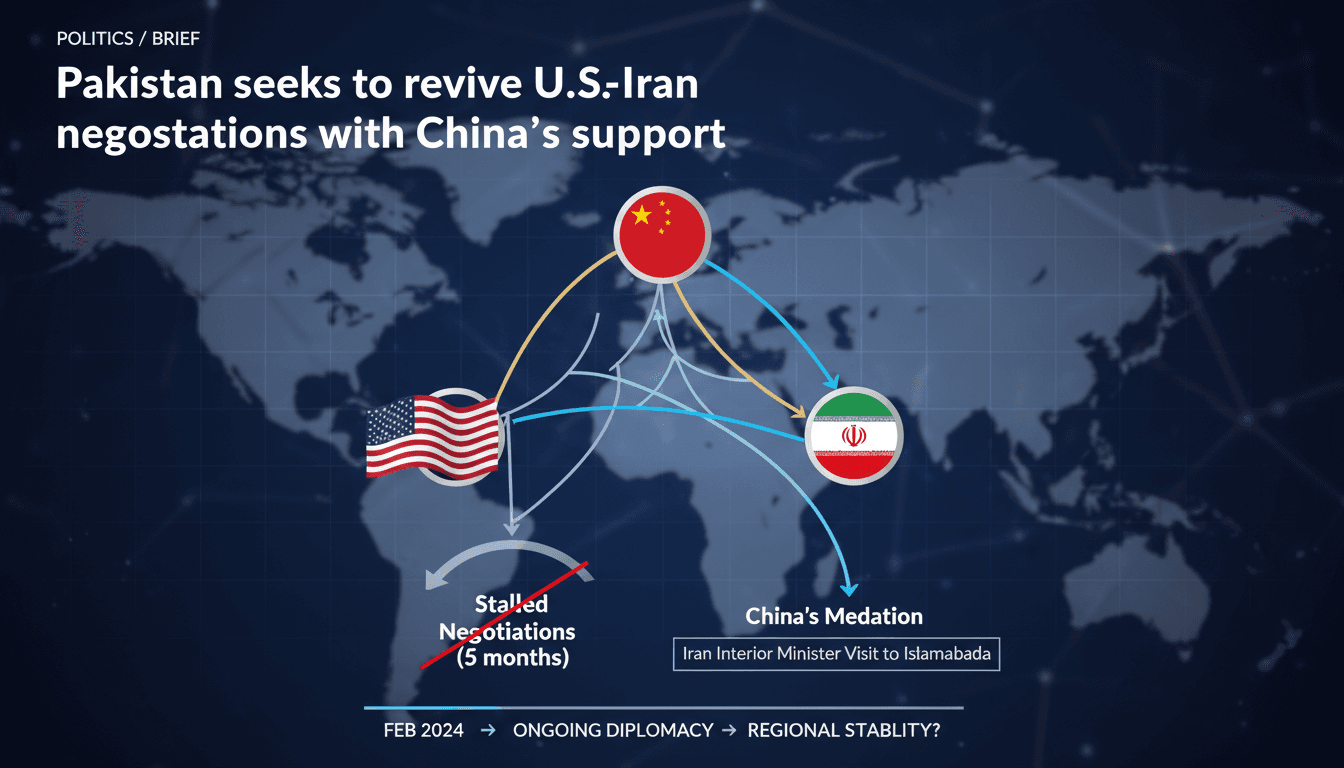 Diplomatic discussions between Pakistan, U.S., and Iran with China's involvement.