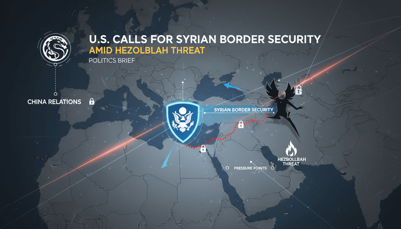 U.S. Secretary of State Marco Rubio addressing border security issues in Syria.