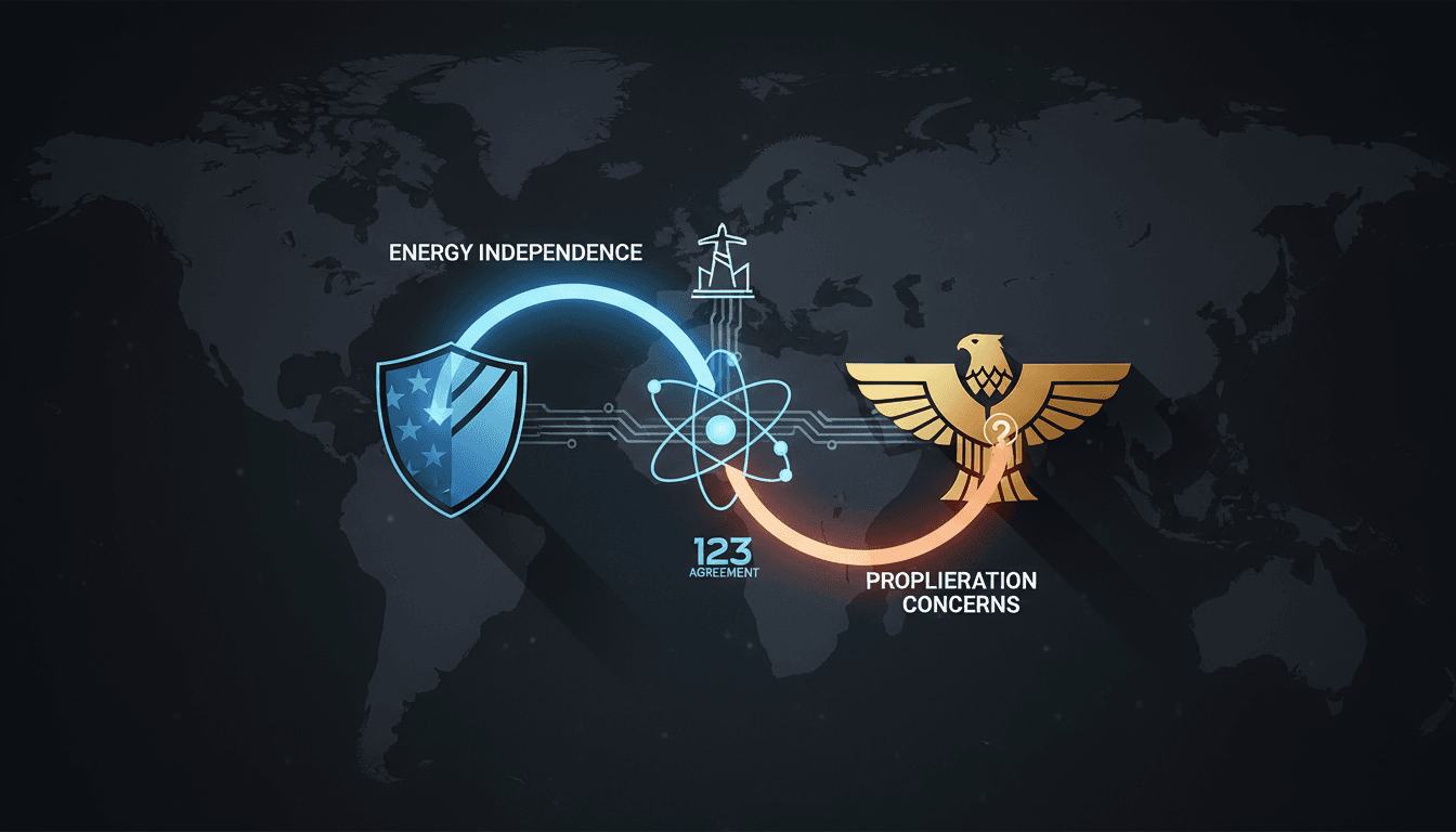 Saudi Arabia and U.S. officials signing the nuclear cooperation agreement