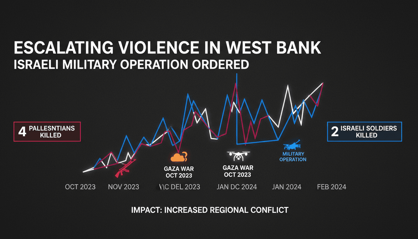 Israeli soldiers in the West Bank amidst rising tensions