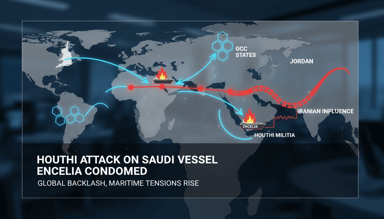 Houthi militia attack on Saudi vessel ENCELIA in the Red Sea