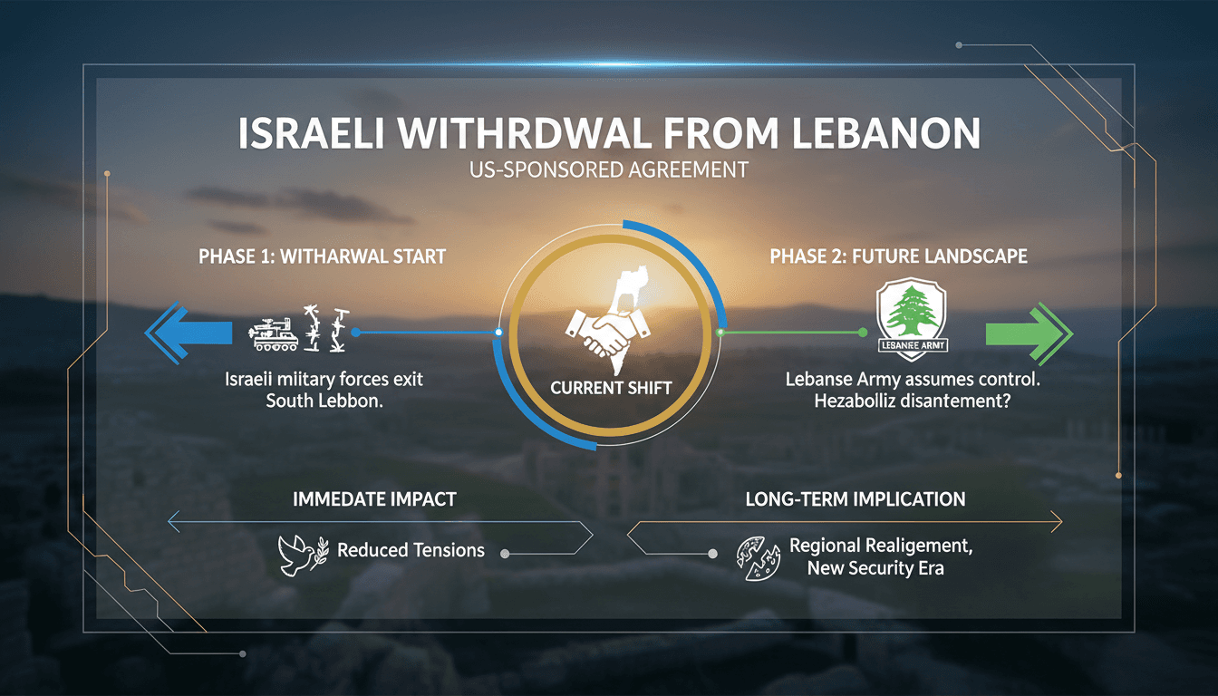 Israeli military withdrawal from Lebanon under US agreement