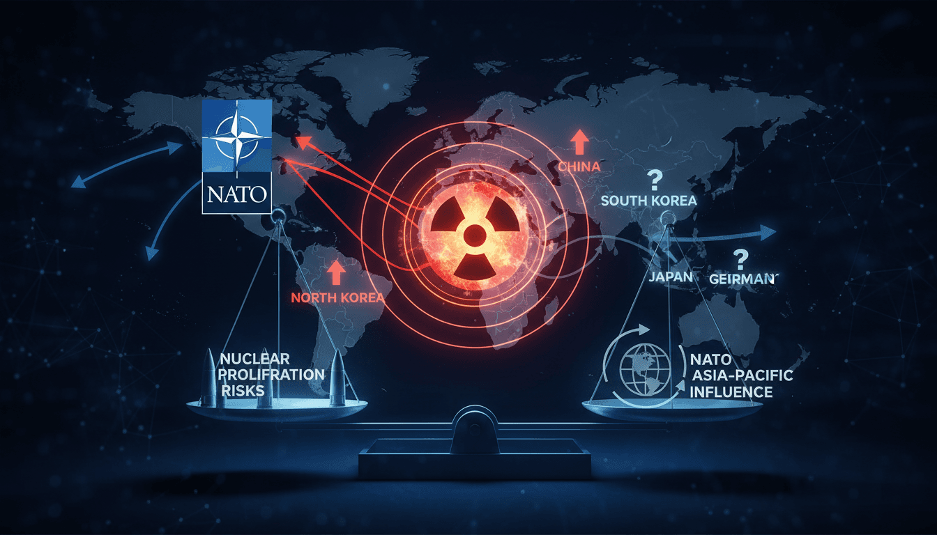 Russian Foreign Minister Sergey Lavrov discussing nuclear proliferation risks.