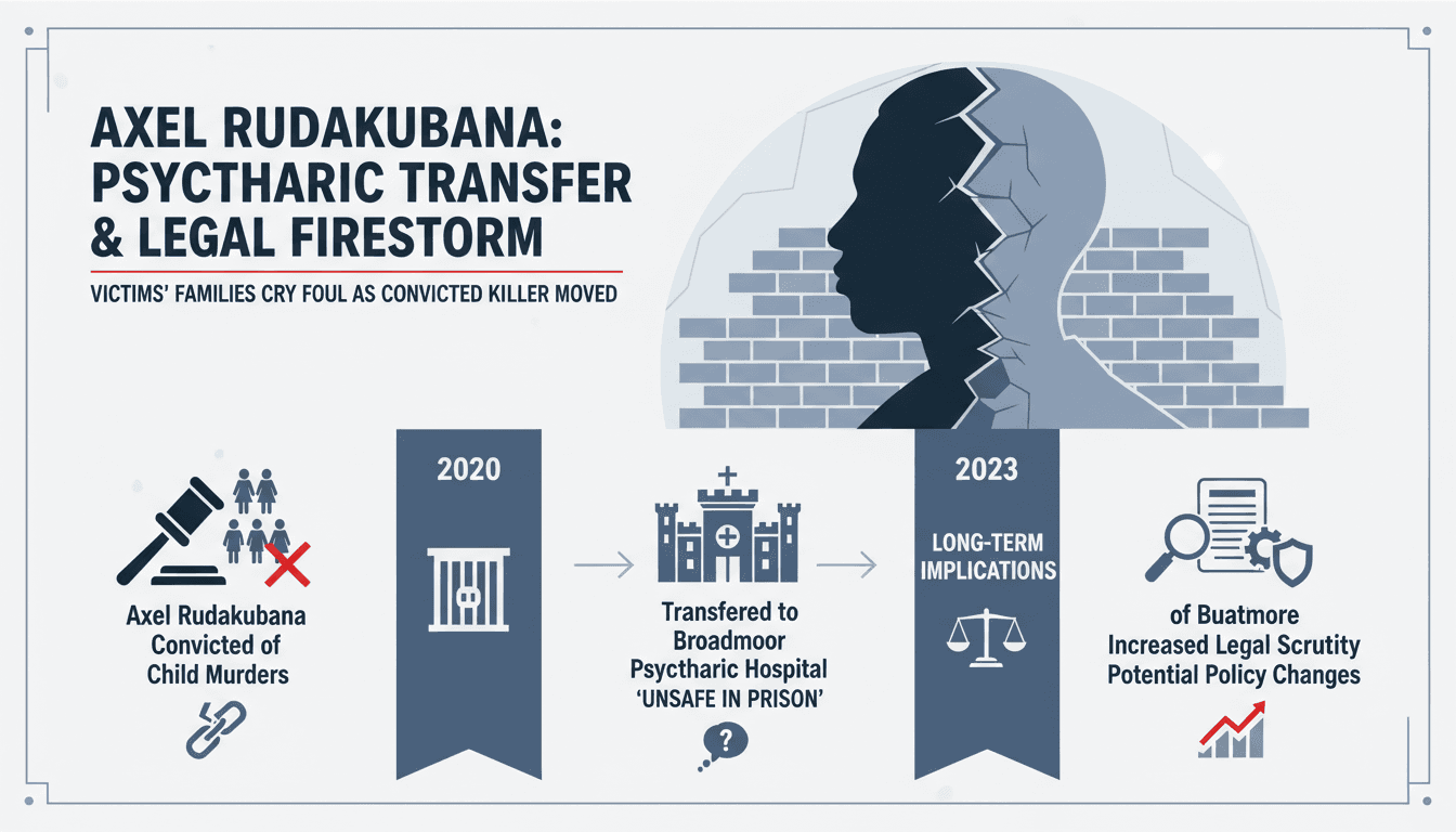 Axel Rudakubana's transfer to Broadmoor psychiatric hospital amidst legal scrutiny