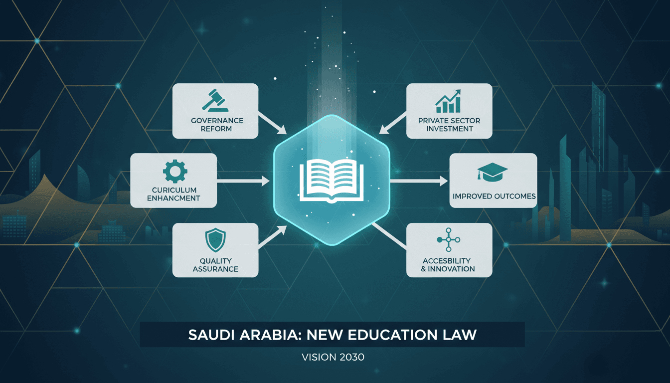 Saudi Arabia's new General Education Law aims to enhance educational governance and outcomes.