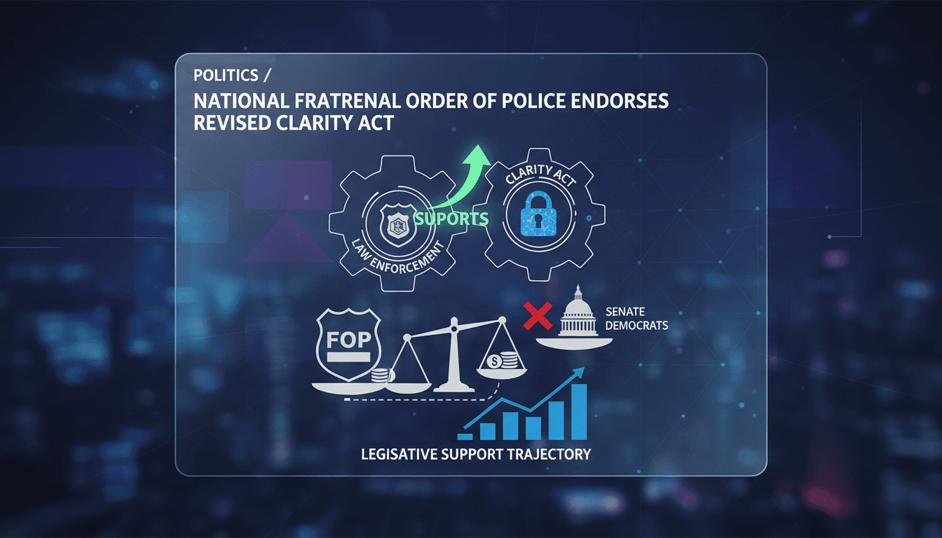 National Fraternal Order of Police endorses revised CLARITY Act