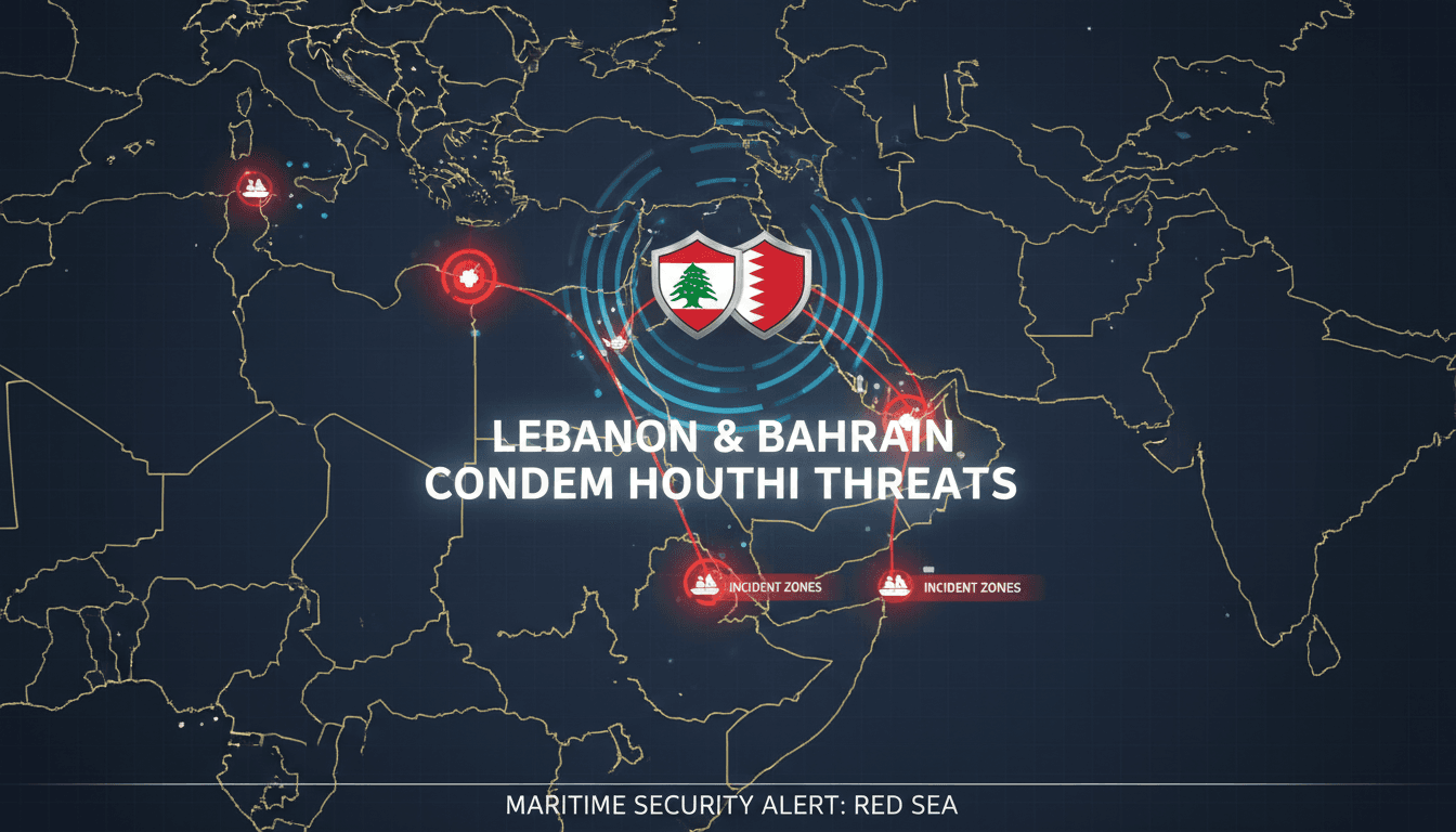 Lebanon and Bahrain condemn Houthi attacks on Saudi maritime security