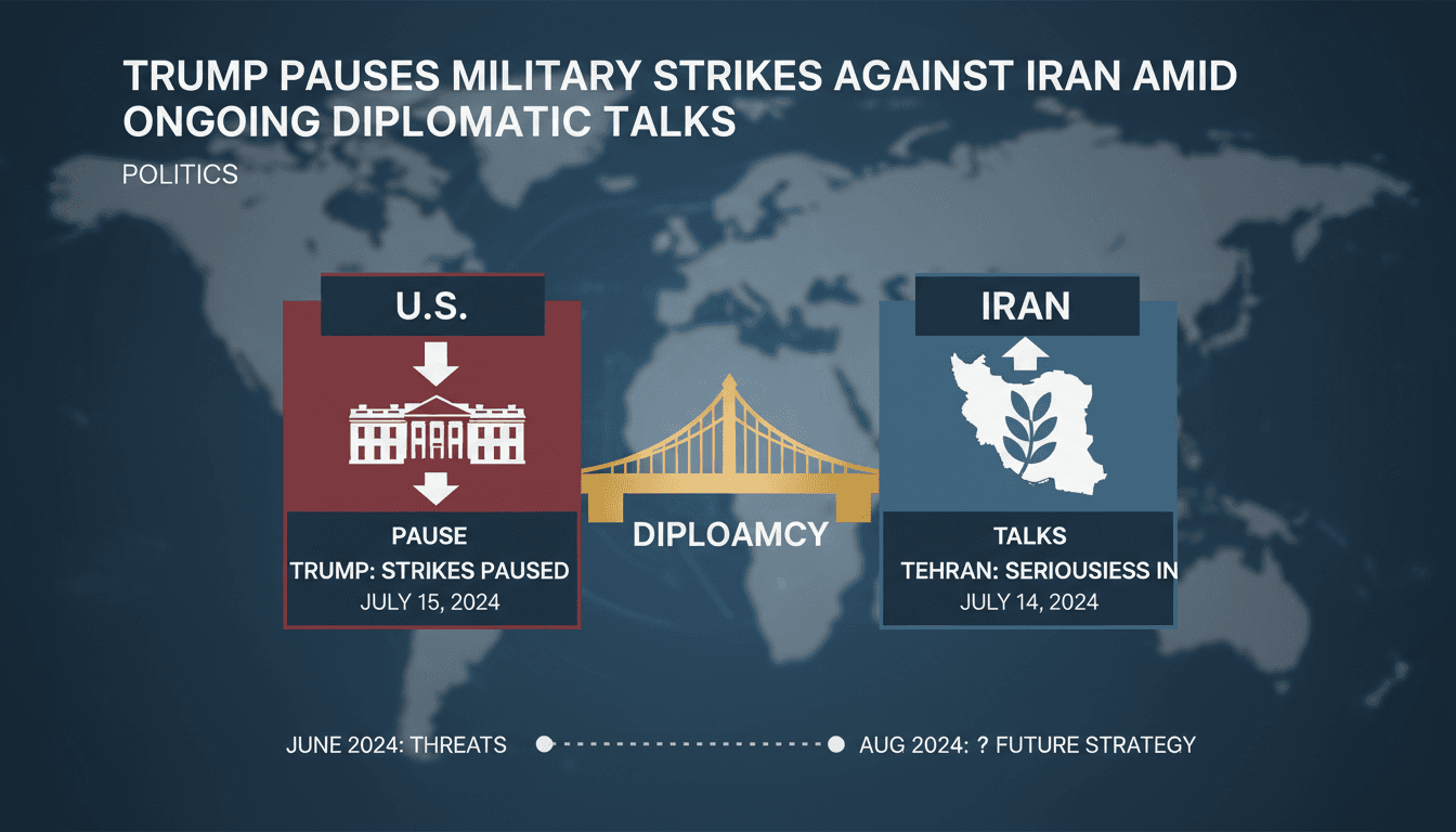 President Trump discussing military strategy and diplomacy with Iran.