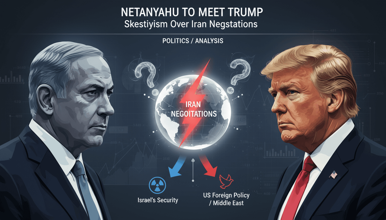 Netanyahu and Trump discussing Iran negotiations at the White House