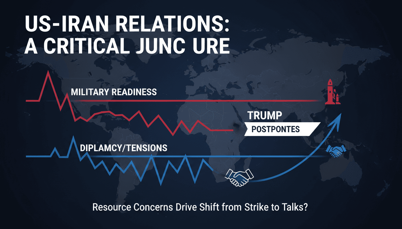 President Trump discussing military strategy regarding Iran.