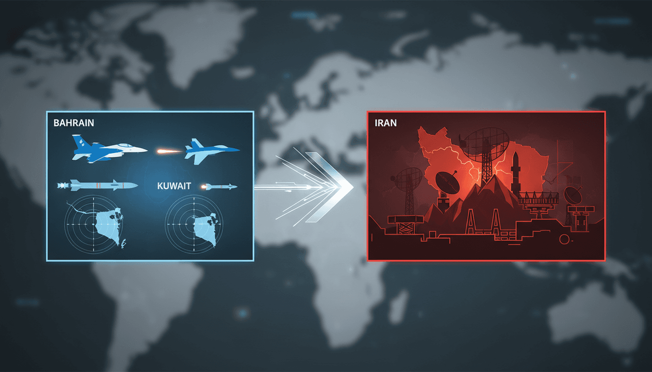 Bahrain and Kuwait airstrikes on Iranian military sites