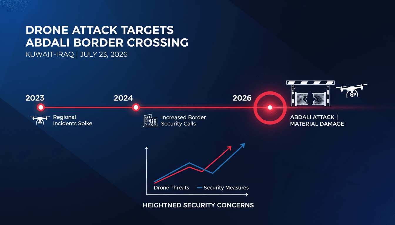 Drone attack targets Abdali border crossing between Kuwait and Iraq