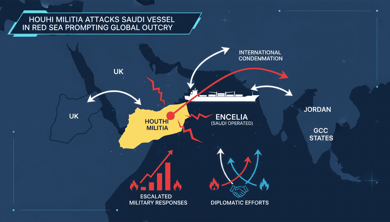 Houthi militia attack on Saudi vessel ENCELIA in the Red Sea