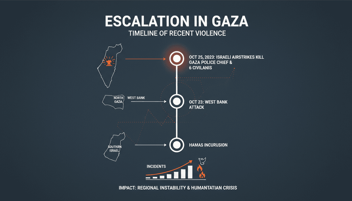 Scene of destruction in Gaza following recent airstrikes