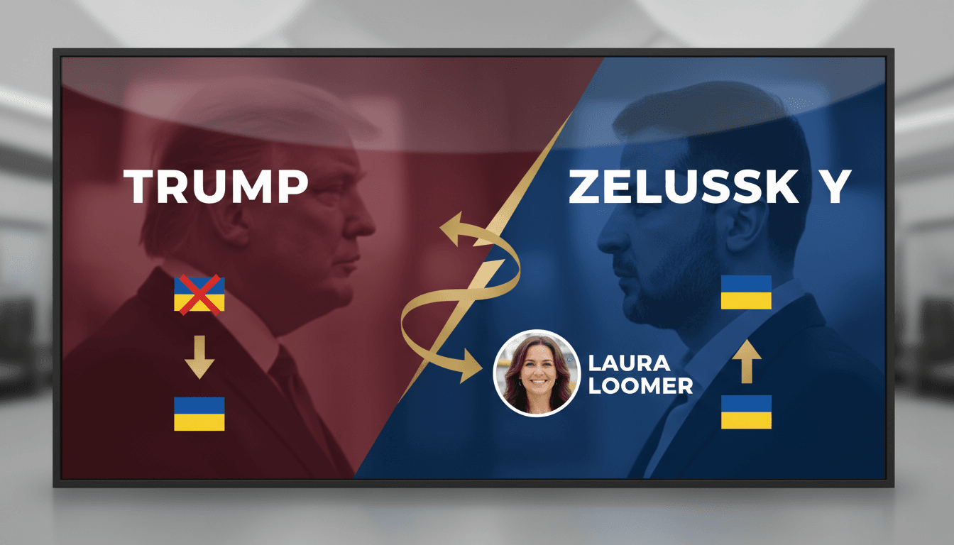 Laura Loomer meeting with President Zelenskyy, showcasing her shift in support for Ukraine.