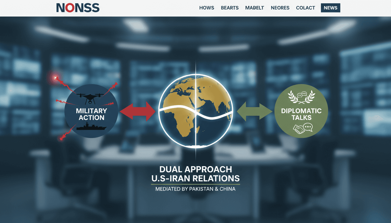 President Trump discussing military and diplomatic strategies regarding Iran.