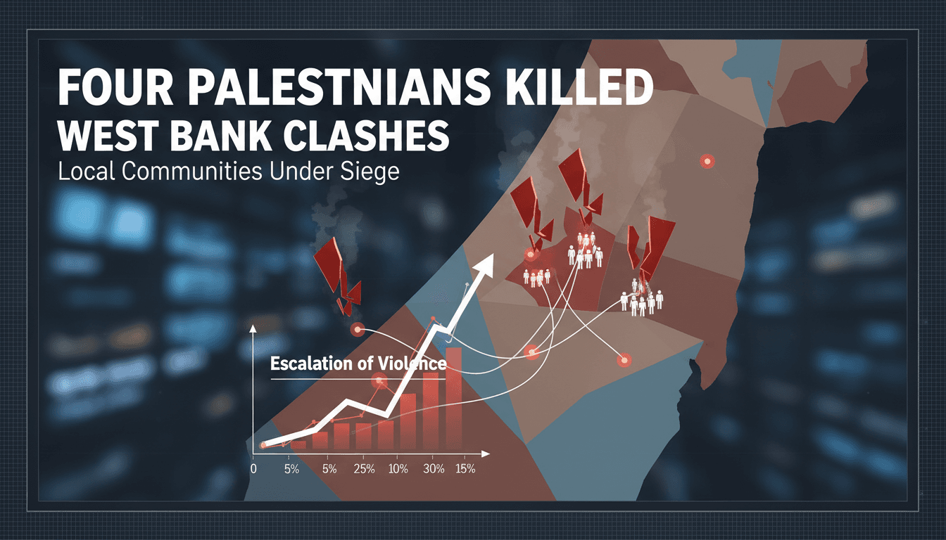 Scene of clashes in the West Bank village of Tal