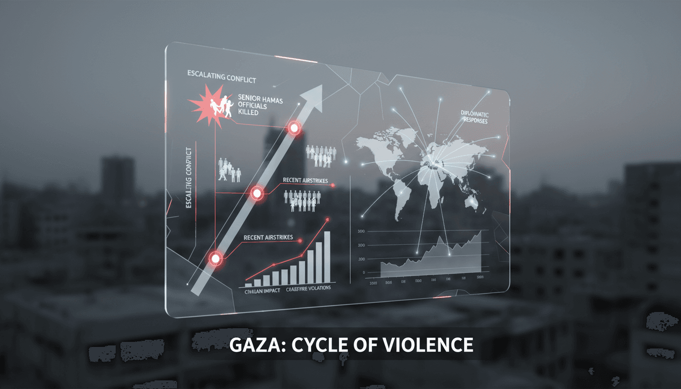 Israeli airstrike in Gaza targeting Hamas officials