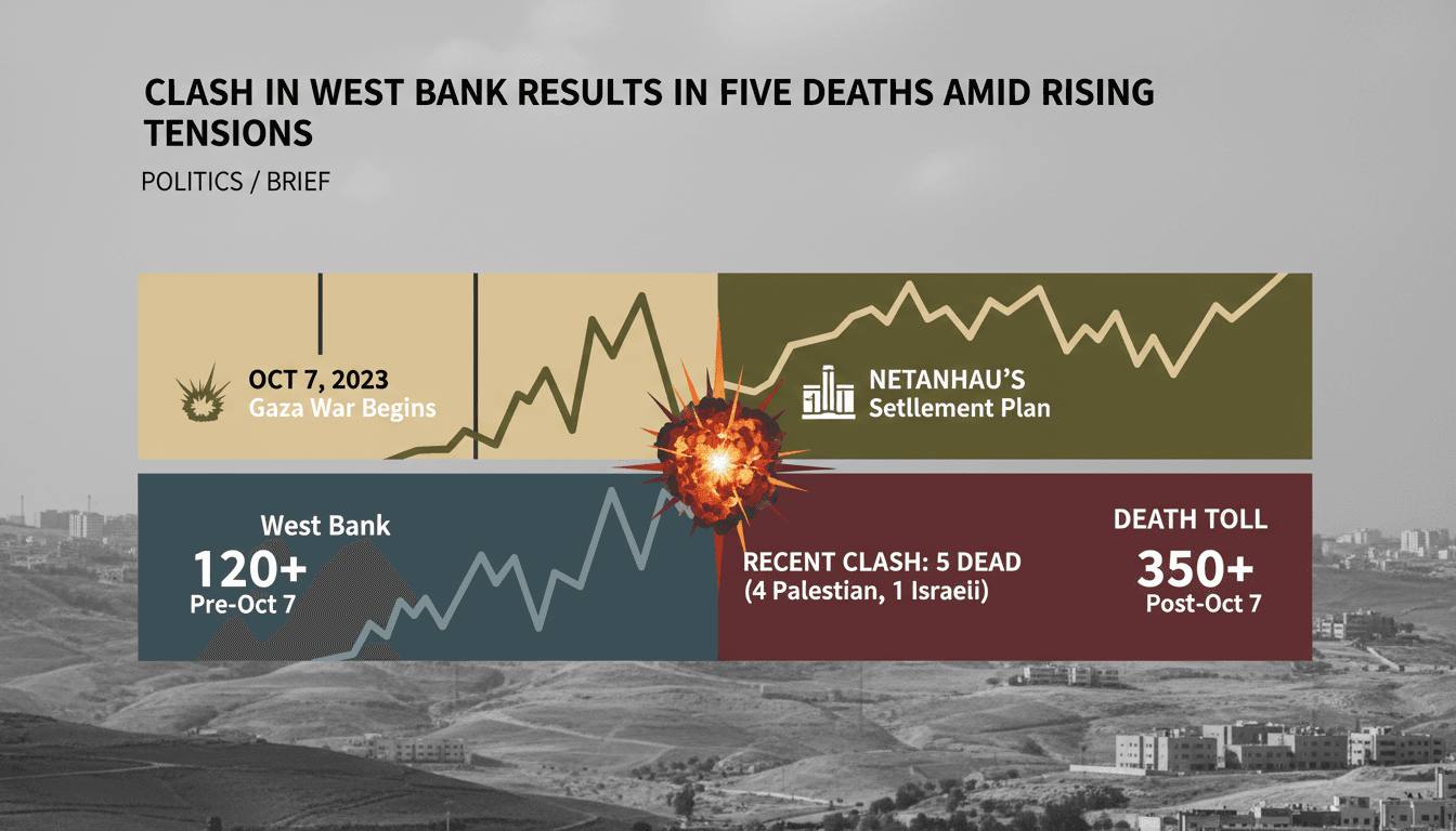 Scene of the West Bank clash highlighting rising tensions and violence.
