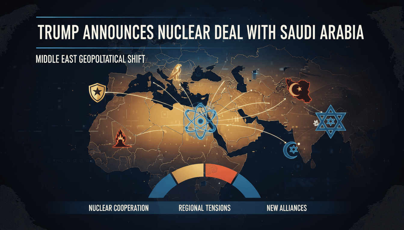 Trump announces nuclear cooperation agreement with Saudi Arabia