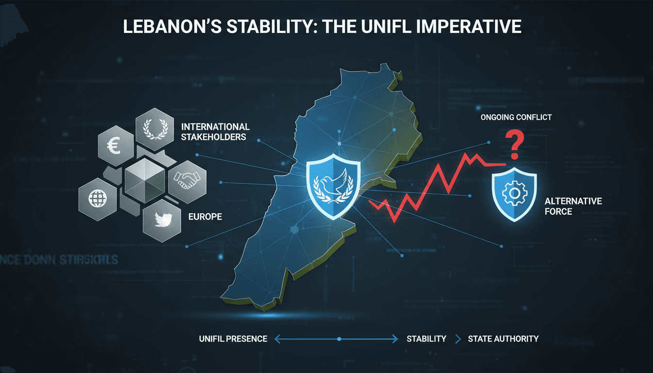 President Joseph Aoun discussing UNIFIL's role in Lebanon's stability.