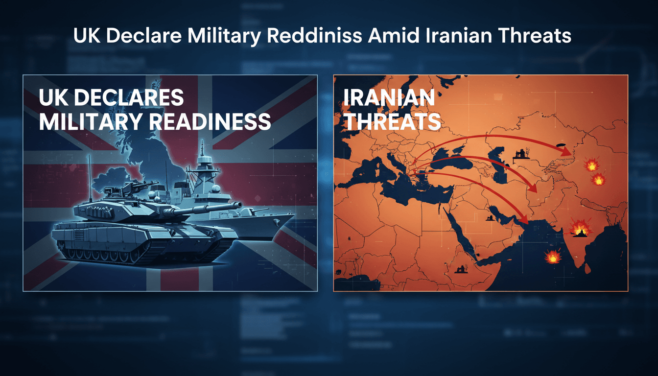 UK military forces on alert in response to Iranian threats
