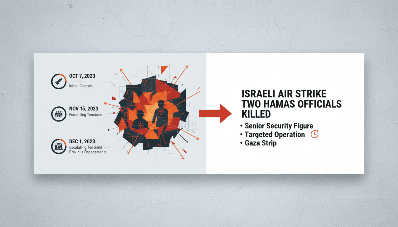 Israeli air strike in Gaza targeting Hamas officials