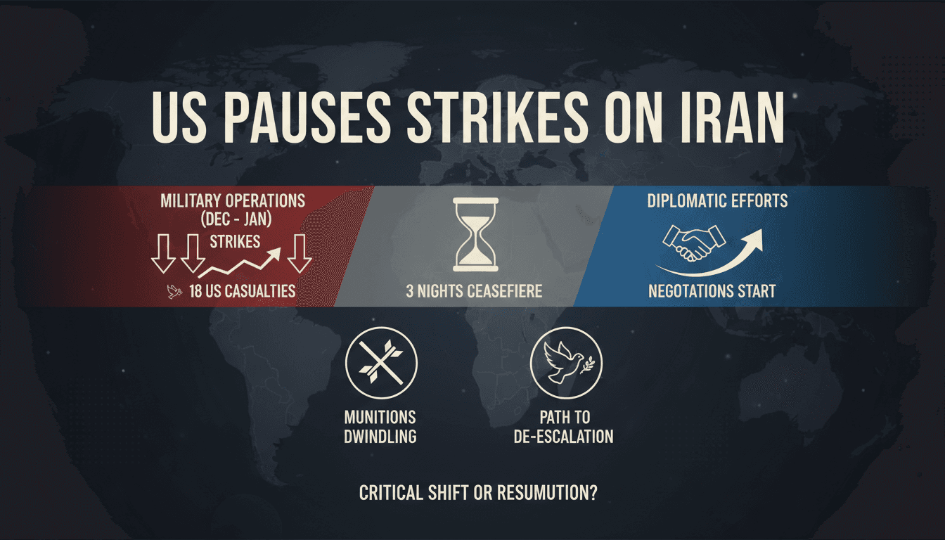 US military operations pause against Iran amid rising casualties