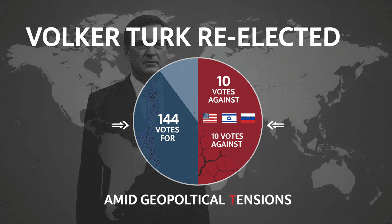 Volker Turk re-elected as UN High Commissioner for Human Rights amid geopolitical tensions