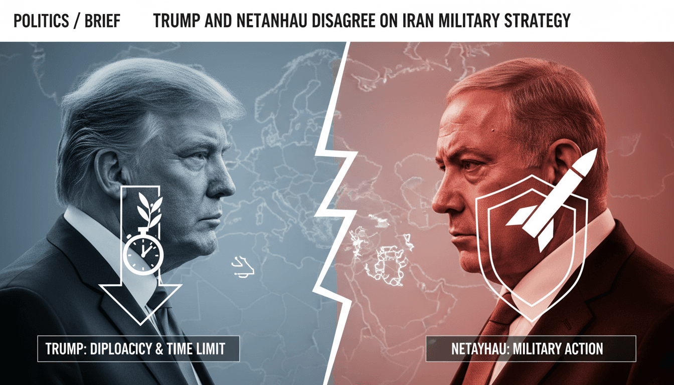 President Trump and Prime Minister Netanyahu discussing Iran military strategy.