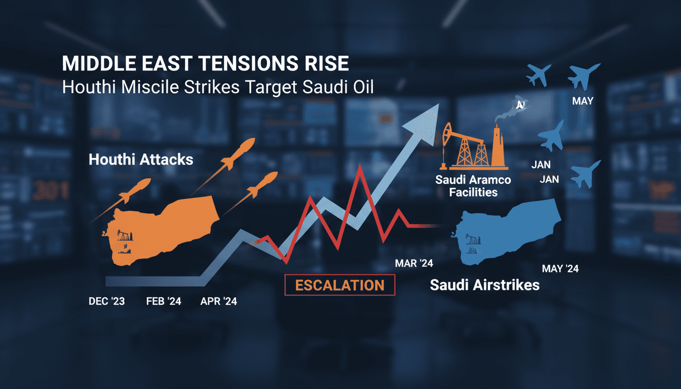 Houthi missile strikes escalate conflict with Saudi Arabia targeting Aramco facilities