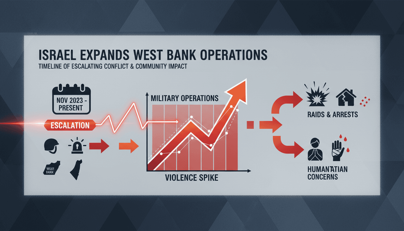 Israeli military operations in the West Bank amidst rising tensions
