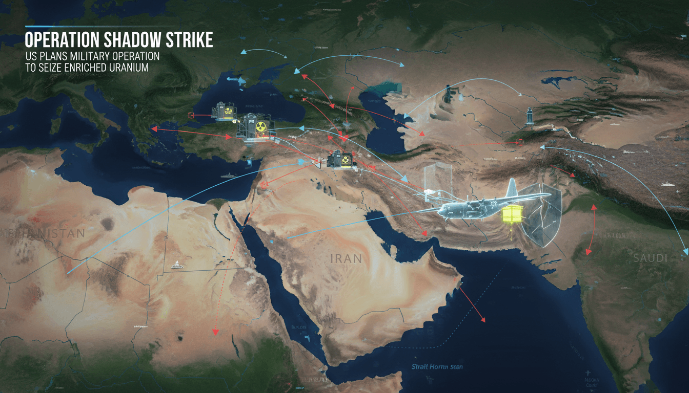 US military operation planning to seize enriched uranium from Iran