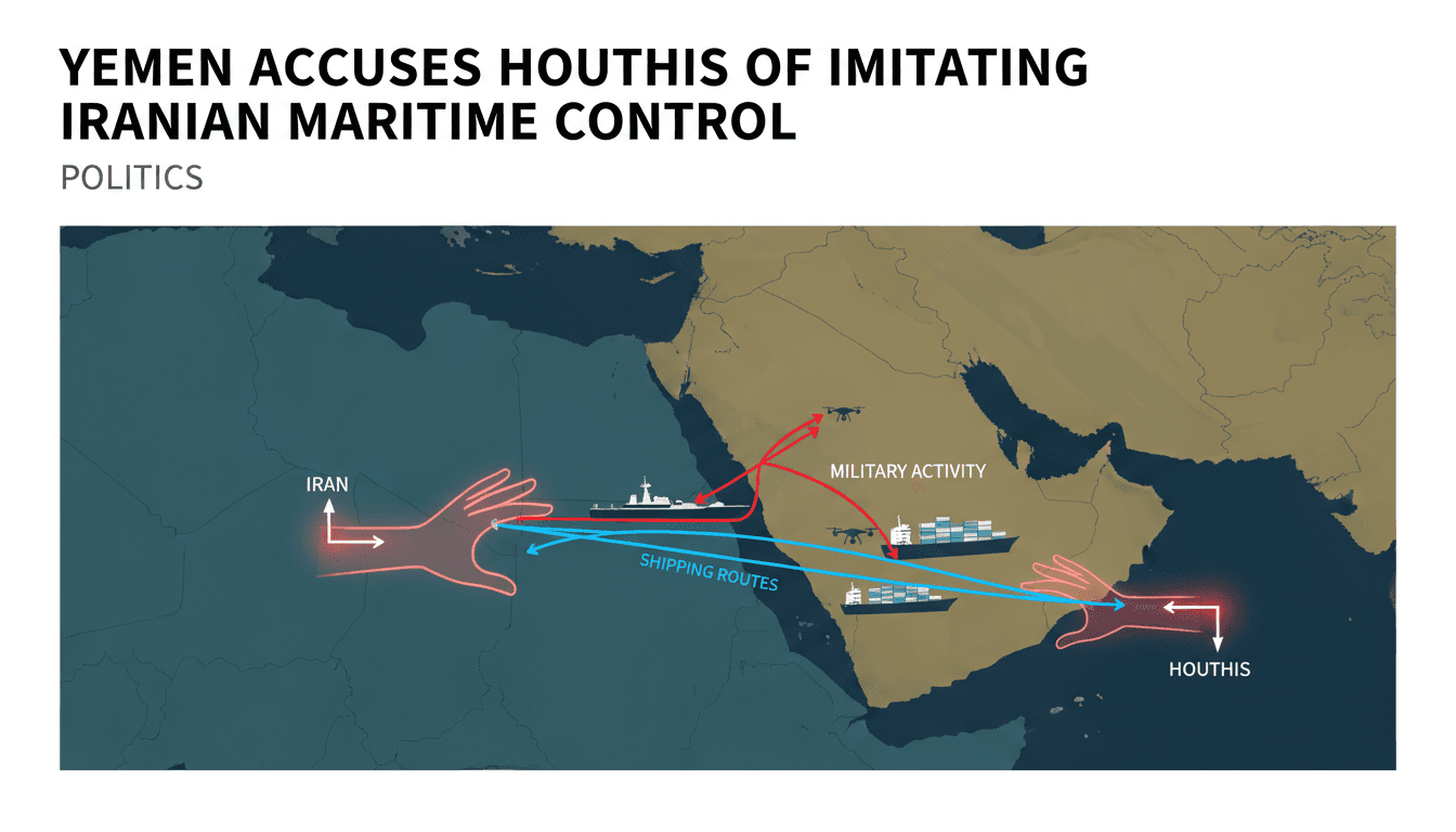 Yemeni Foreign Minister Afrah Al-Zuba addressing maritime security concerns.