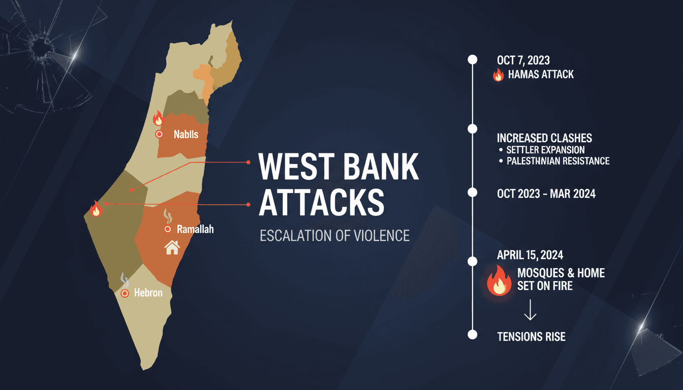 Israeli settlers attack mosques and Palestinian home in West Bank