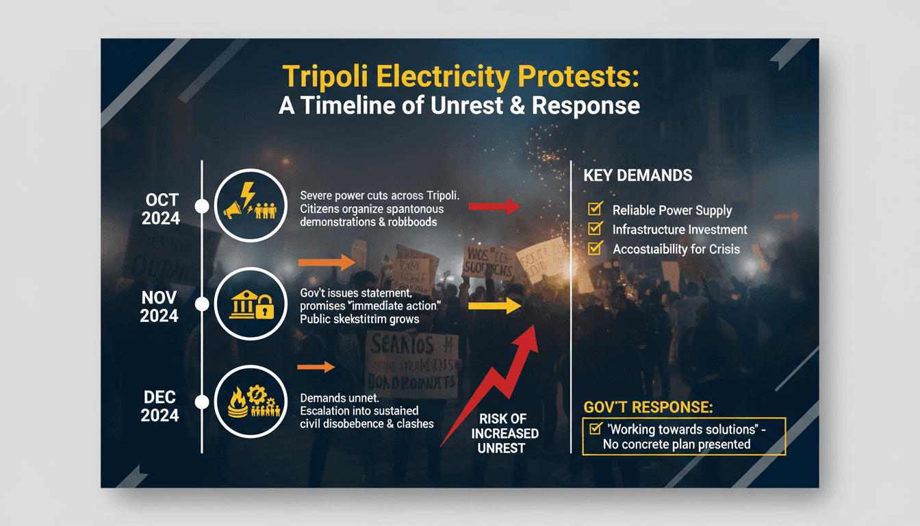 Protests Erupt in Tripoli Over Electricity Crisis