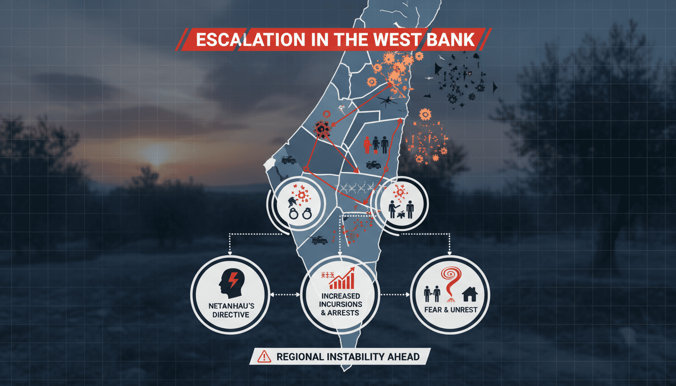Israel expands military operations in the West Bank under Netanyahu's directive