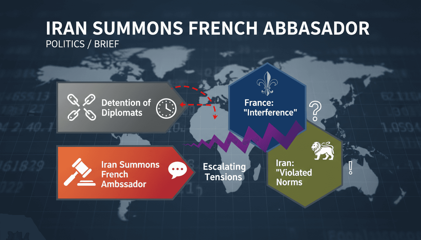 Iran summons French ambassador over detained diplomats
