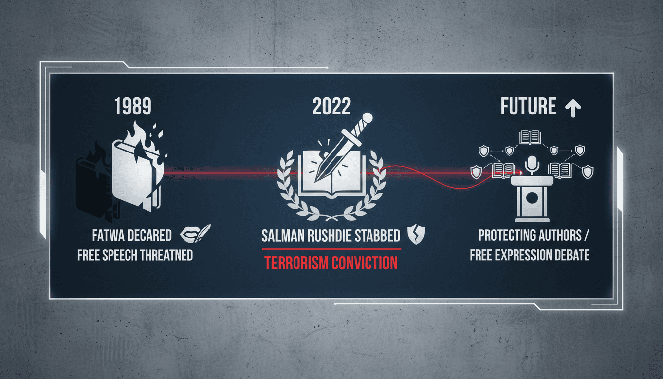Hadi Matar and Salman Rushdie case overview with timeline