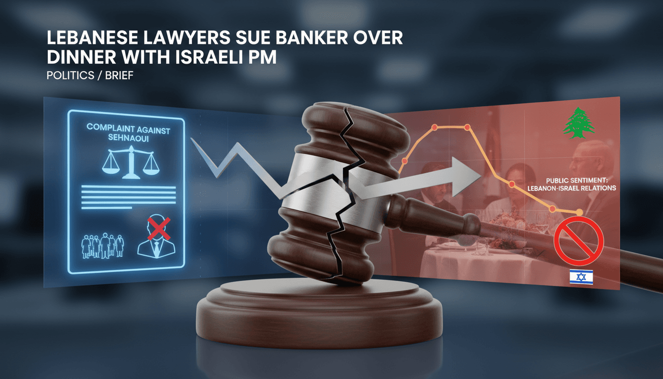 Lebanese lawyers file complaint against banker for dinner with Israeli Prime Minister Netanyahu