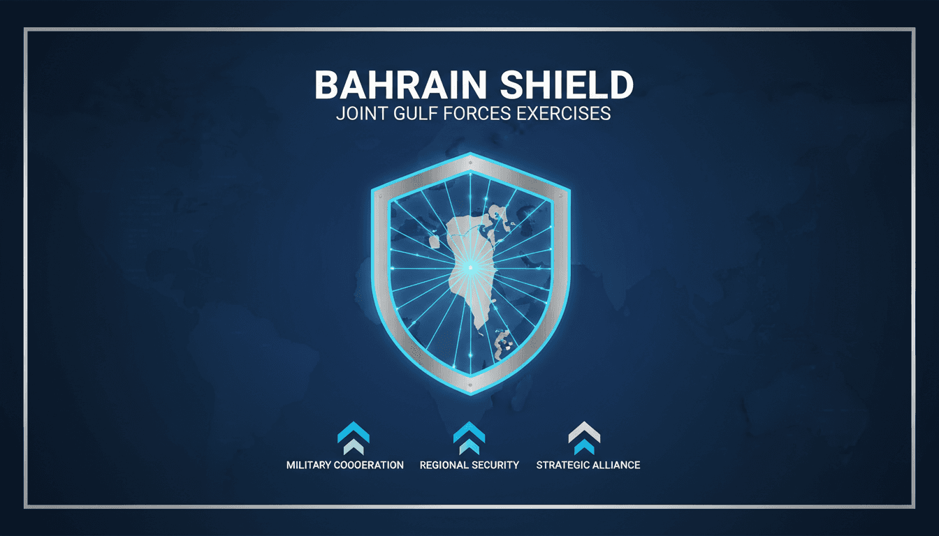 Gulf forces participating in the Bahrain Shield military exercises.