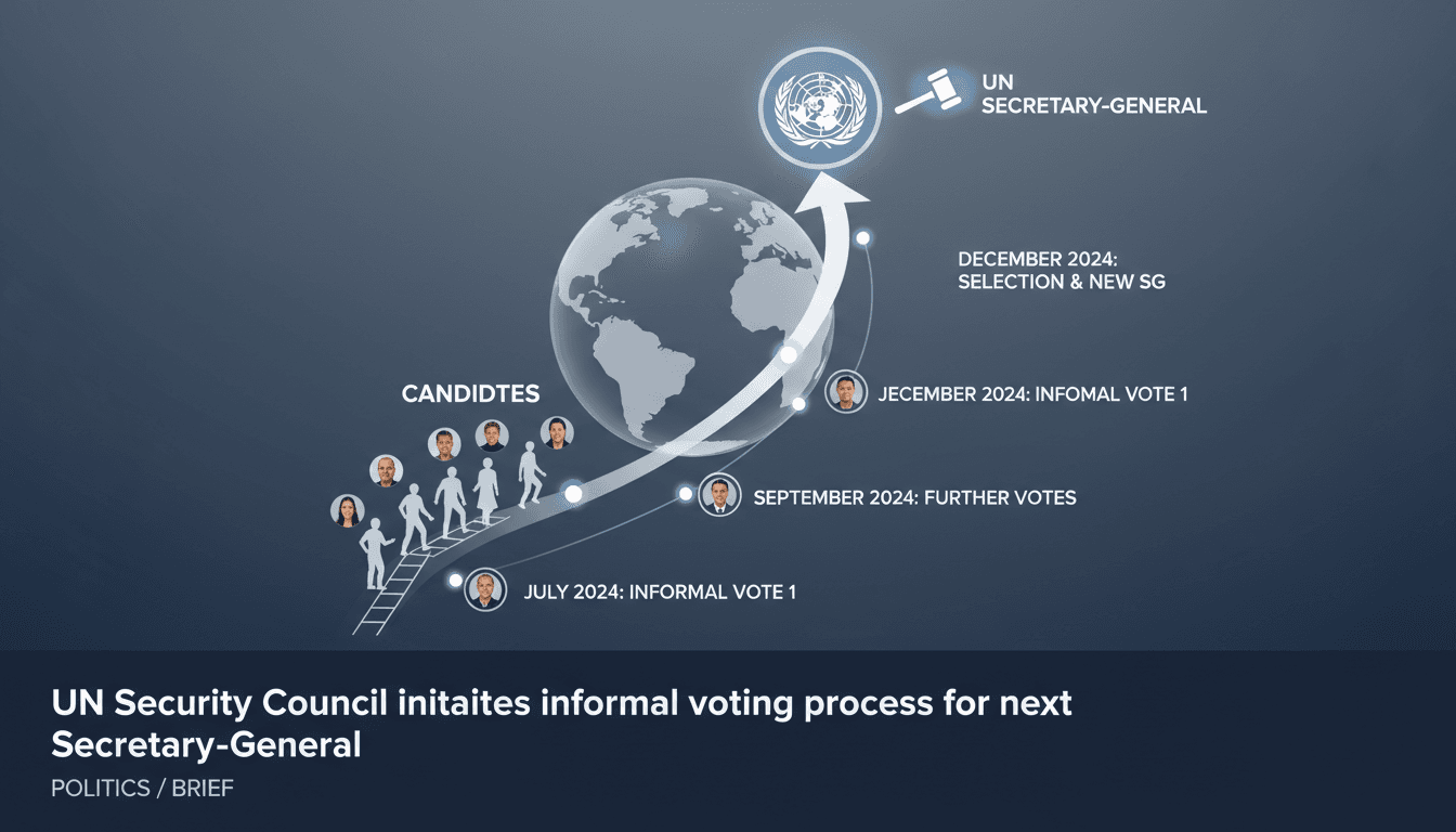 UN Security Council voting process for new Secretary-General