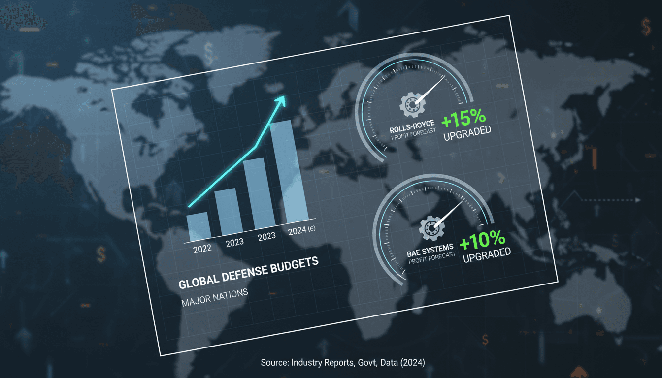 Rolls-Royce and BAE Systems logos with military imagery