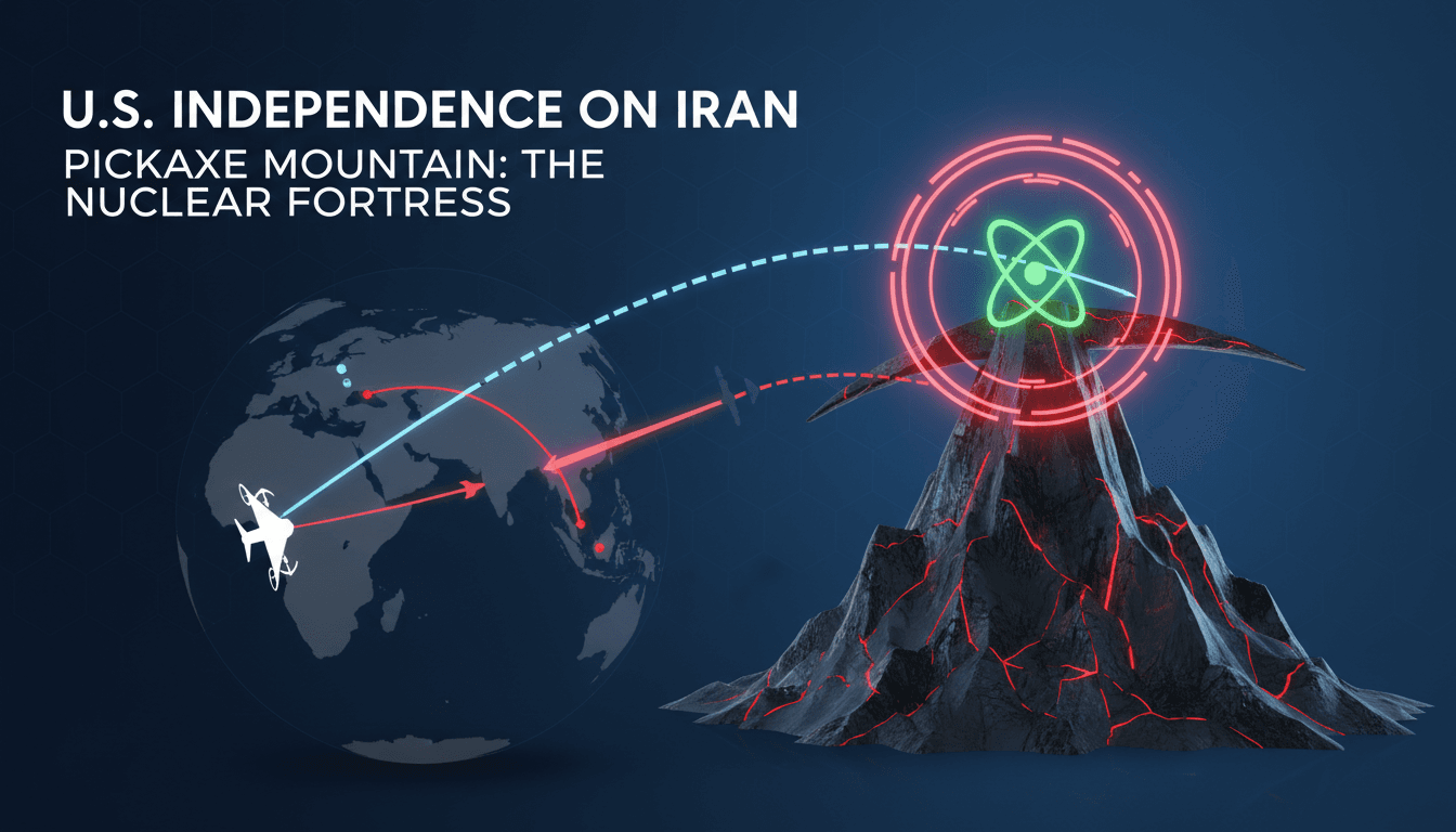 President Trump discussing U.S. military strategy regarding Iran's nuclear capabilities.