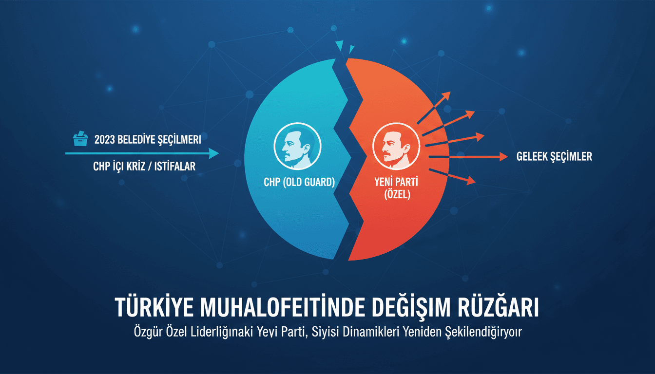 Ozgur Ozel announces the formation of a new political party in Turkey.